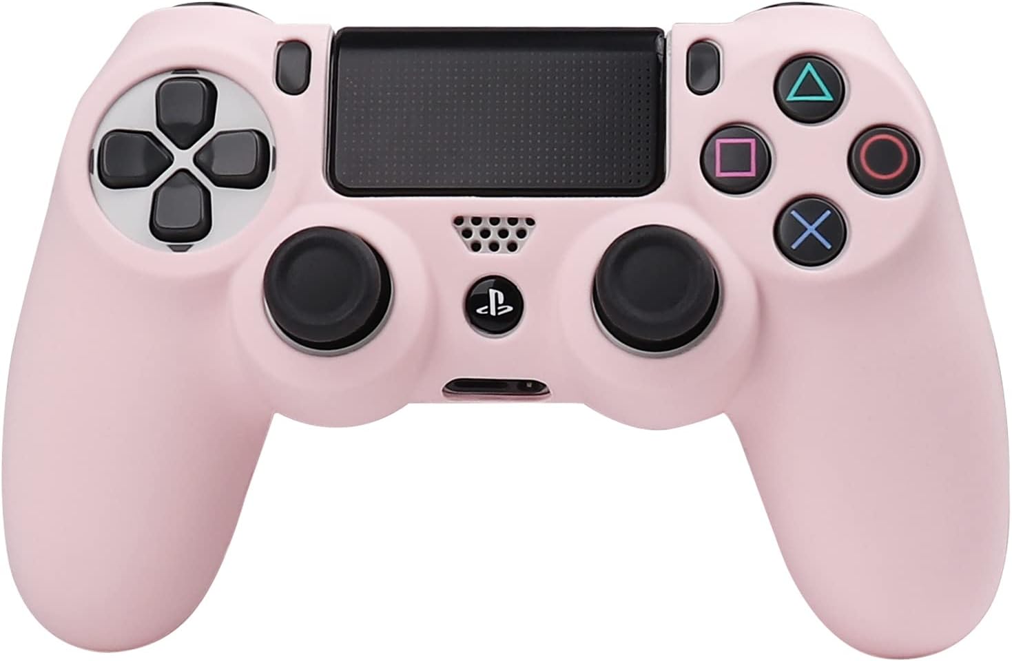 RALAN Pink Controller Skins for PS4, Silicone Controller Cover Skin Protector Compatible with PS4 Slim/PS4 Pro Controller (Pink Pro Thumb Grip x 6,Skull Cap Grip x 2)(Camouflage Pink+White Pink - Image 2