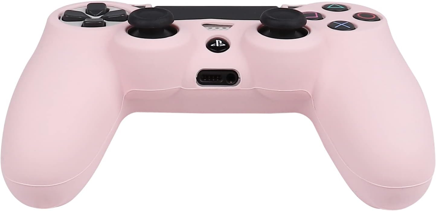 RALAN Pink Controller Skins for PS4, Silicone Controller Cover Skin Protector Compatible with PS4 Slim/PS4 Pro Controller (Pink Pro Thumb Grip x 6,Skull Cap Grip x 2)(Camouflage Pink+White Pink - Image 6