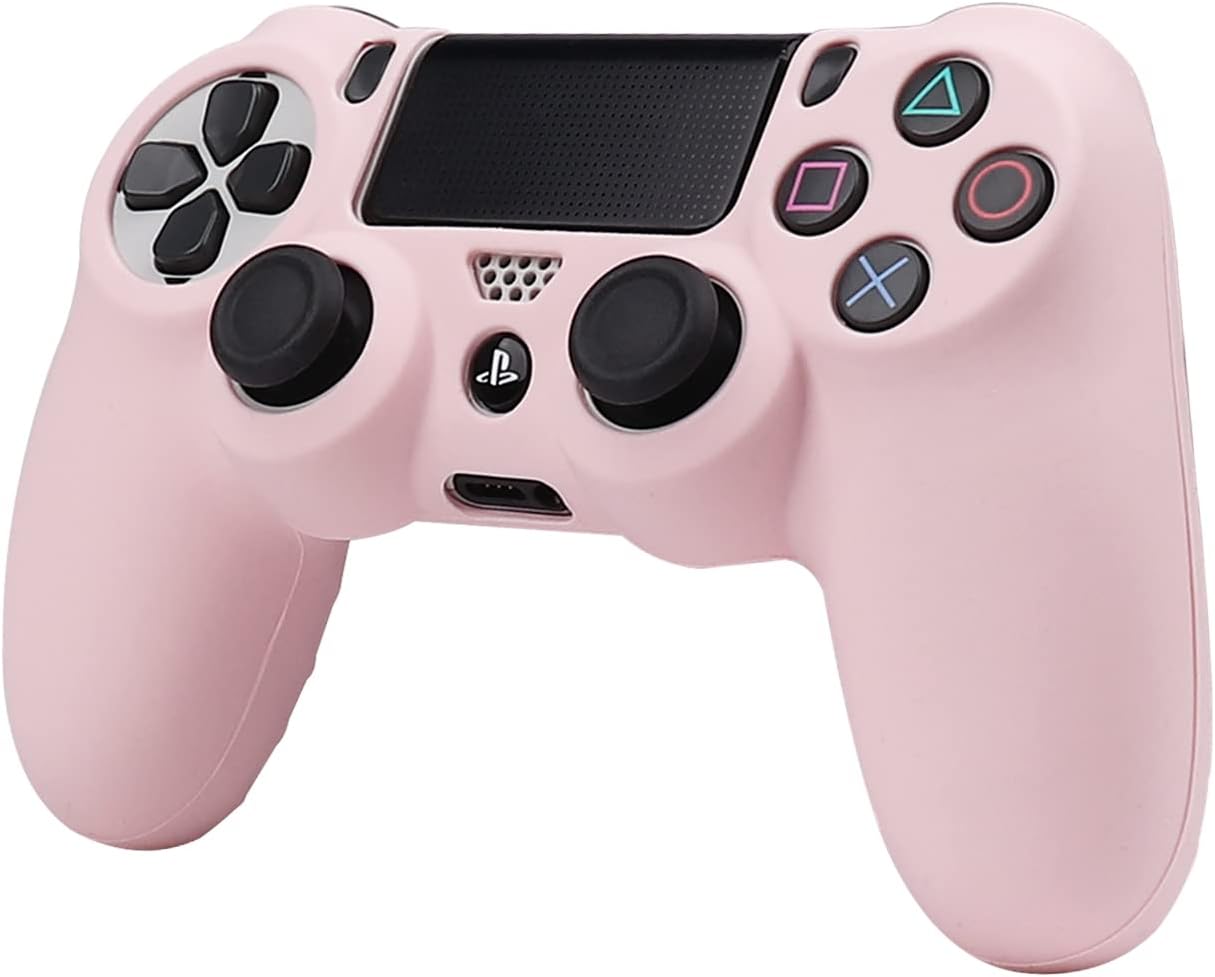 RALAN Pink Controller Skins for PS4, Silicone Controller Cover Skin Protector Compatible with PS4 Slim/PS4 Pro Controller (Pink Pro Thumb Grip x 6,Skull Cap Grip x 2)(Camouflage Pink+White Pink - Image 7