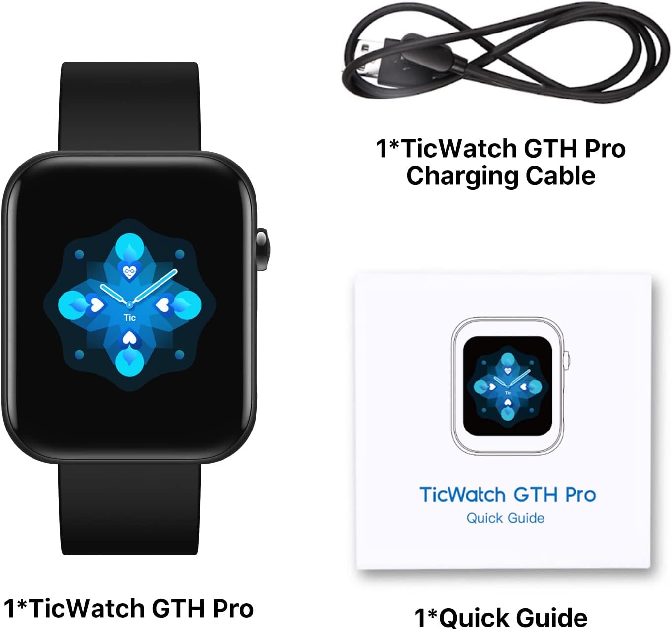 Ticwatch GTH Pro Smartwatch for Men Women Arty Heart Health and Dual Sensor Technology 5ATM Waterproof GPS Fitness Tracker with Heart Rate & Sleep Monitor iOS/Android Compatible - Image 8