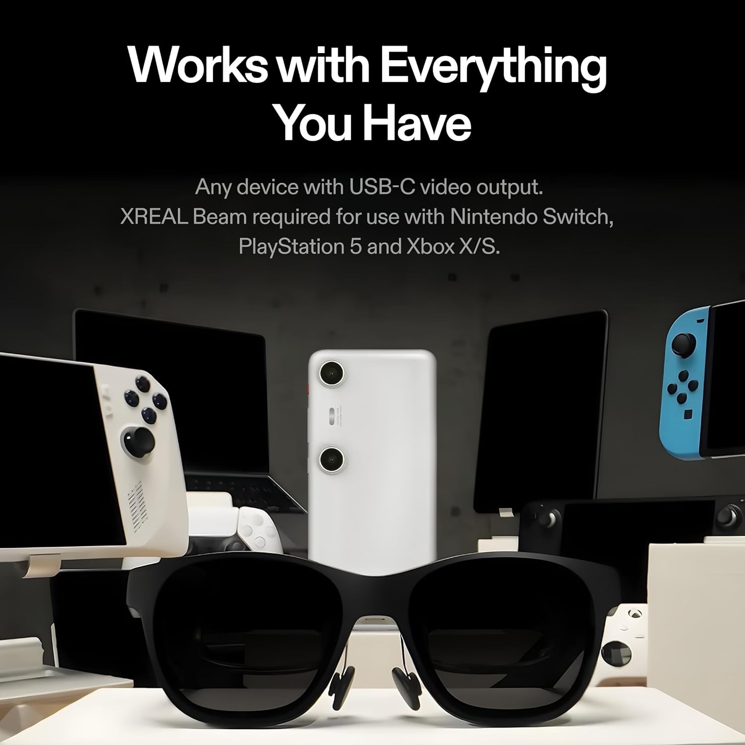 XREAL Air 2 Pro AR Glasses|46° FOV, 130" 120Hz HD Display, True Colors, Cinematic Sound, All-Day Comfort. Compatible with iPhone 16/15, Steam Deck, ROG, Mac, PC, Android & iOS - Image 9